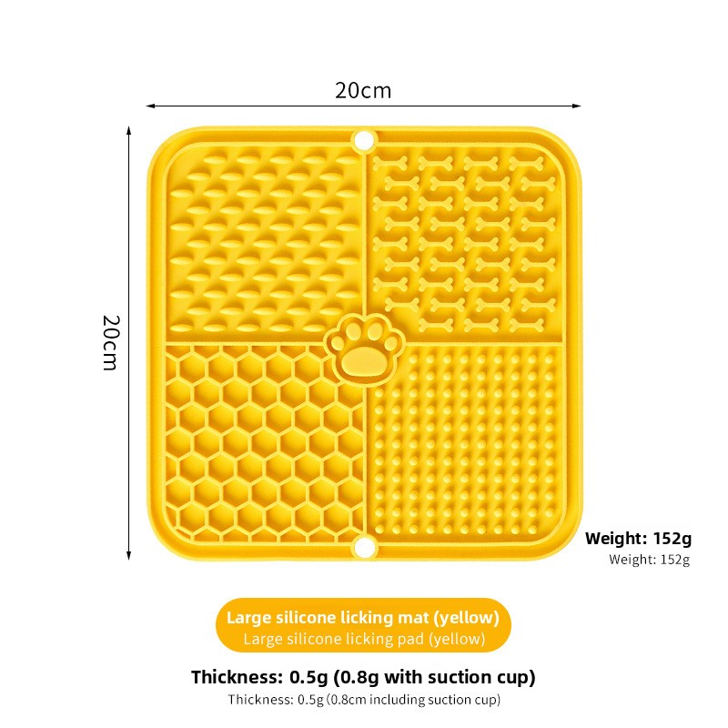 Silicone Slow Feeder Mat for Cats and Dogs