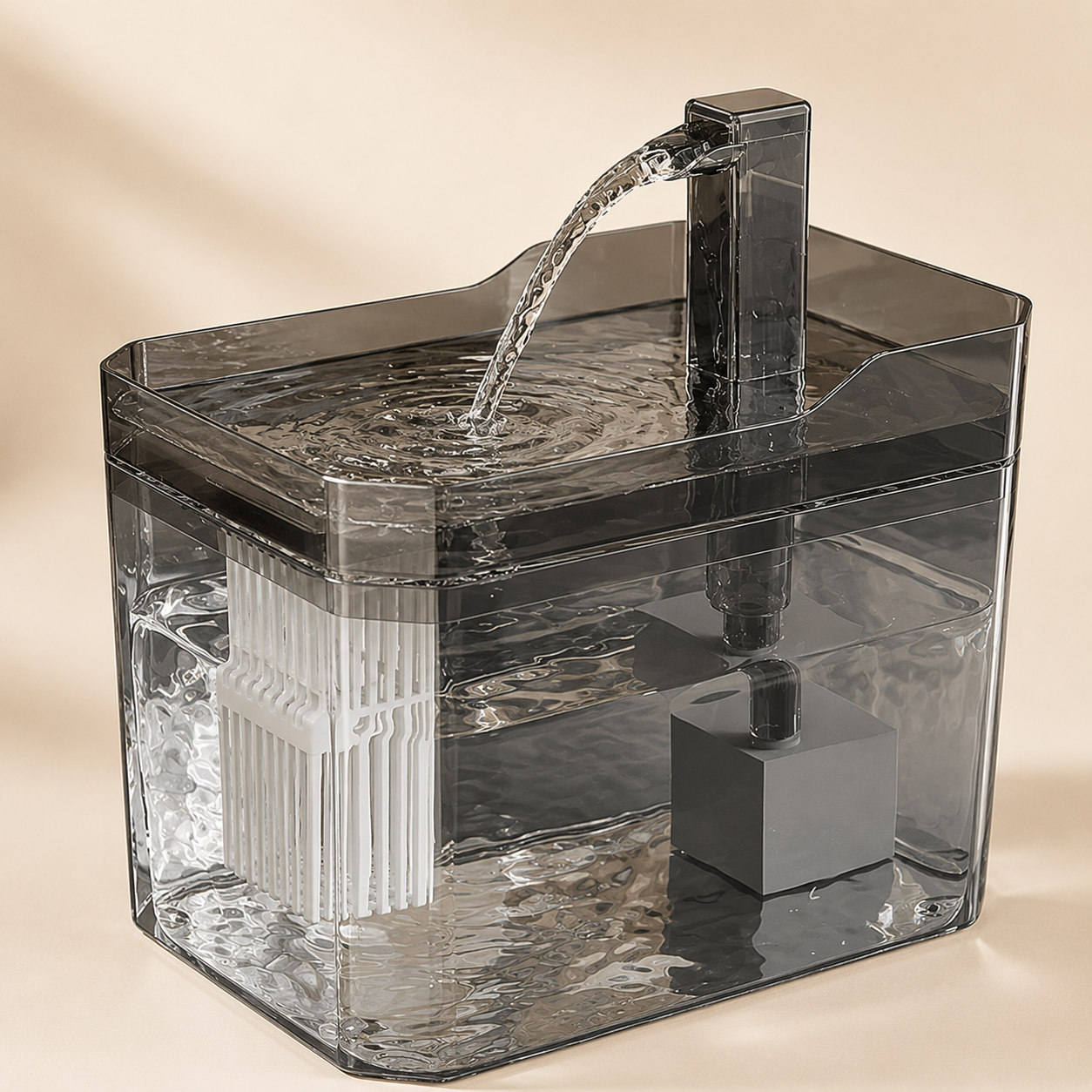 WhiskerFlow™ Automatic Filtered Cat Water Fountain