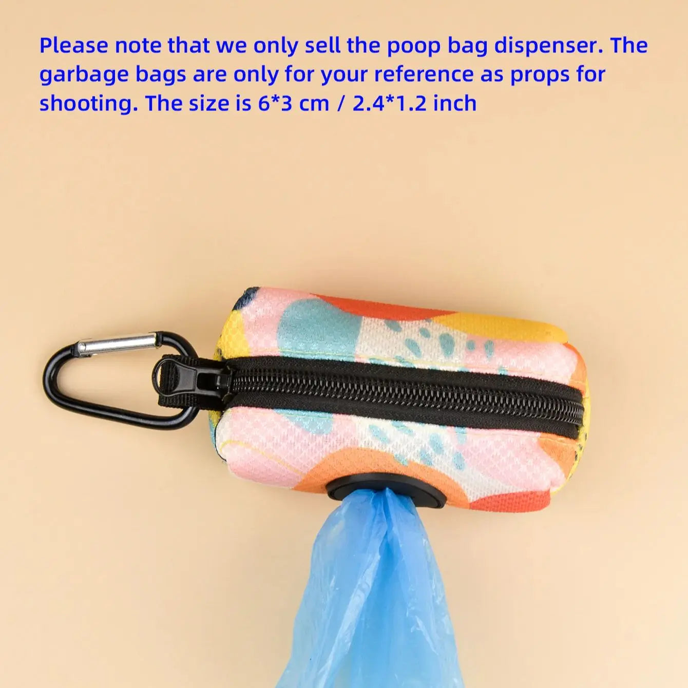 TidyTrot Dog Poo Bag Holder & Dispenser - Leash-Attached Waste Bag Pouch for Walks & Hikes