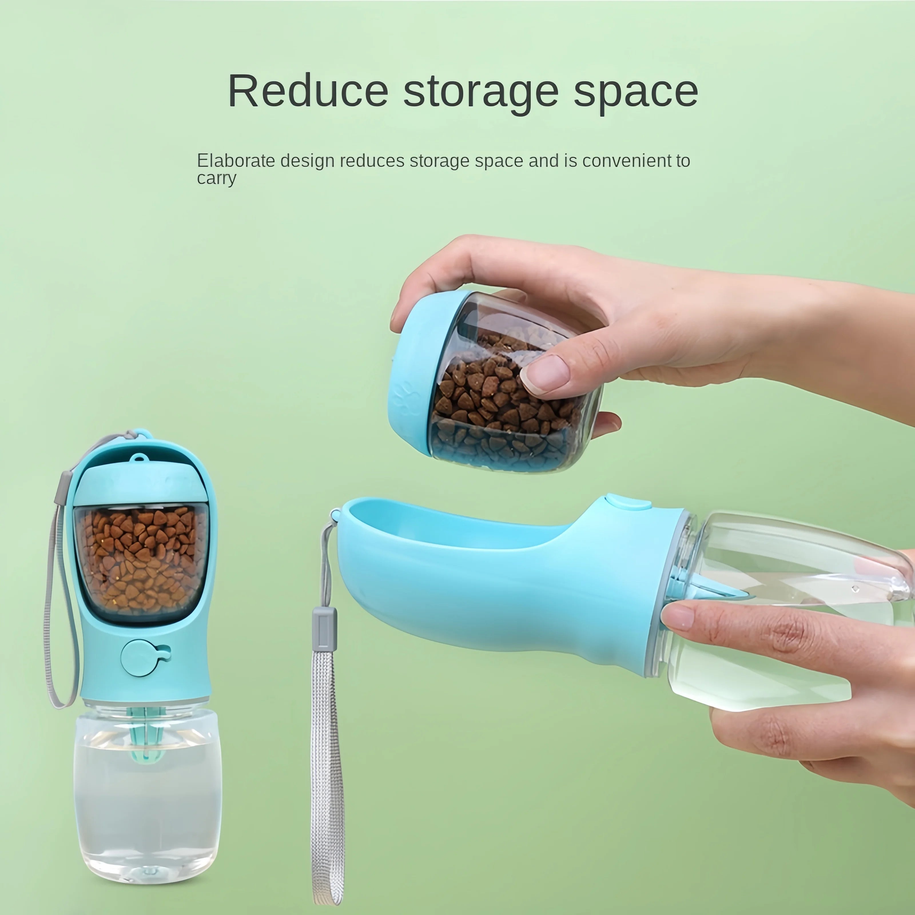 WagWater™ — 2-in-1 Portable Water & Food Bottle