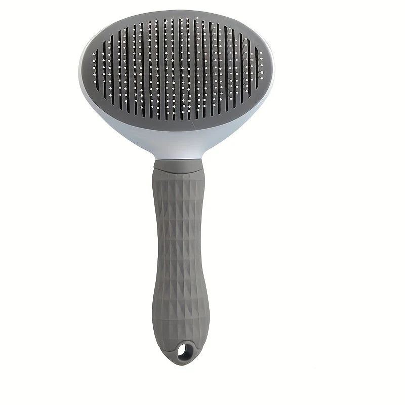 Easy-to-Clean Dog&Cat Grooming Brush-Gentle Hair Removal Massage Comb with One-Button Operation, Ideal for All Dog & Cat Breeds