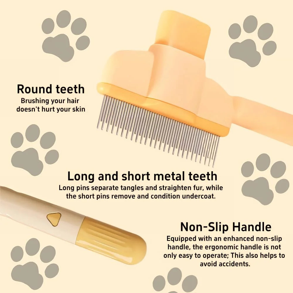 PawPress™ One-Touch Grooming Brush