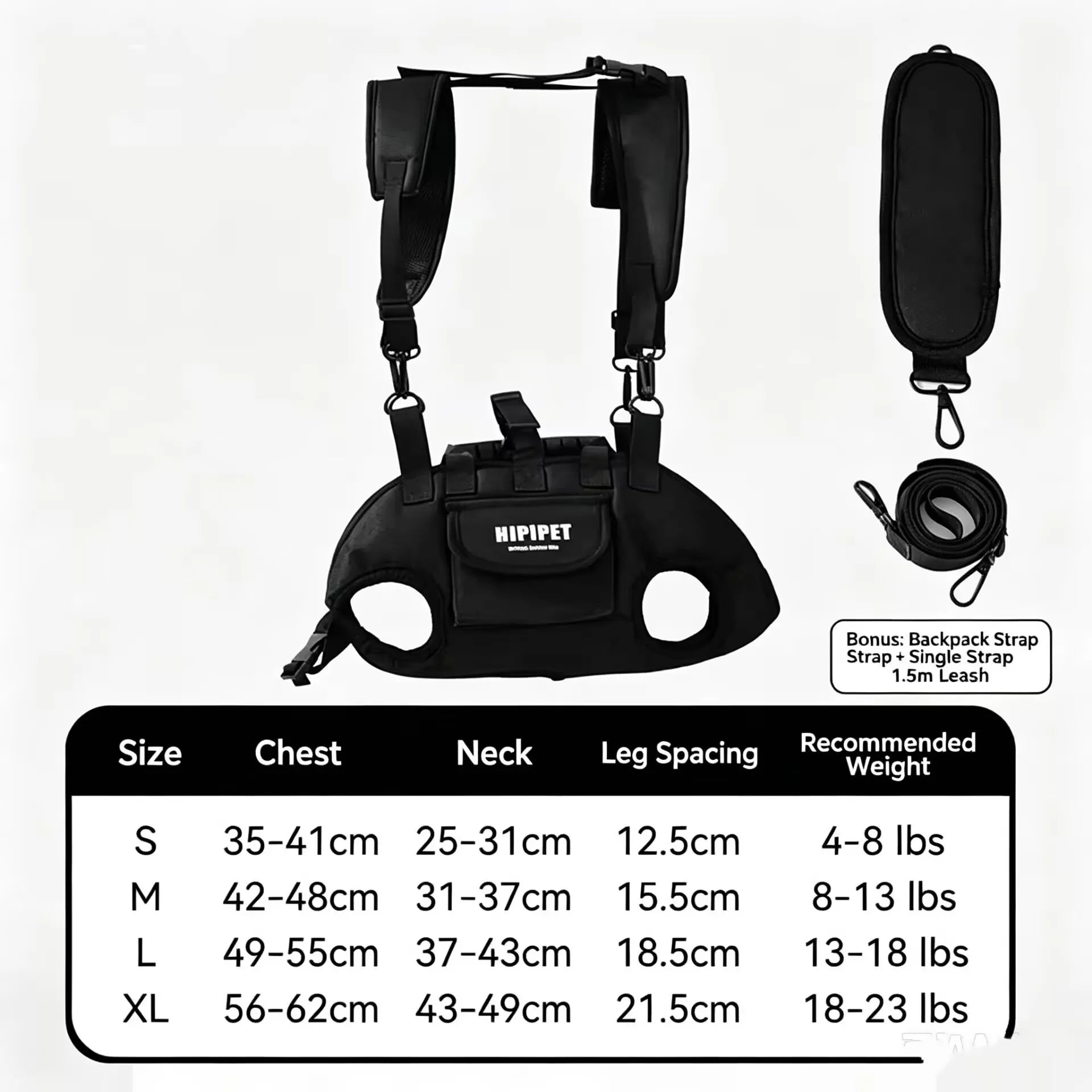 Jusenda Hipipet Pet Adjustable Front Carrier Backpack