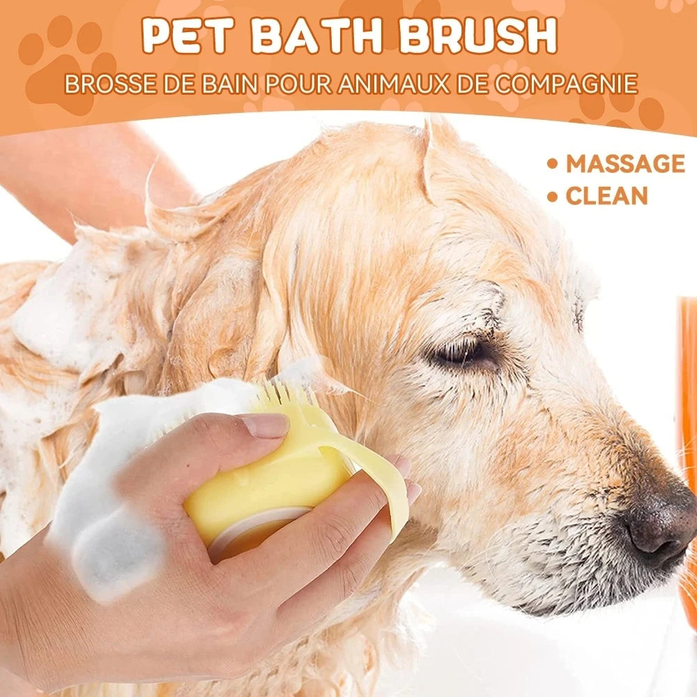 SudsBuddy™ Silicone Bath Brush with Shampoo Dispenser