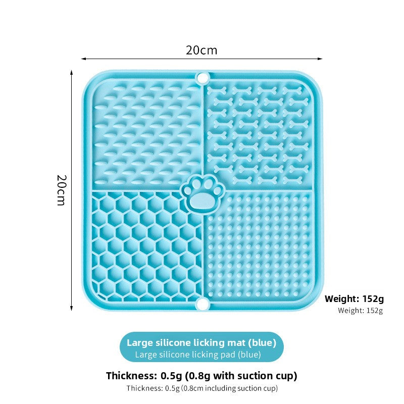 Silicone Slow Feeder Mat for Cats and Dogs