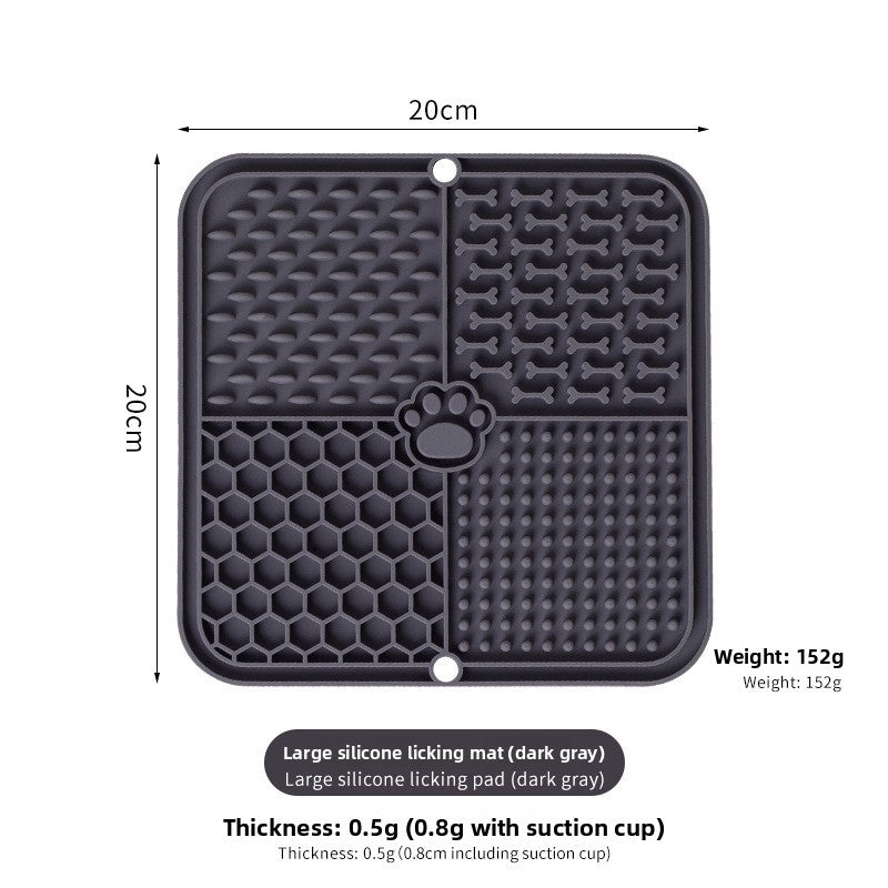 Silicone Slow Feeder Mat for Cats and Dogs