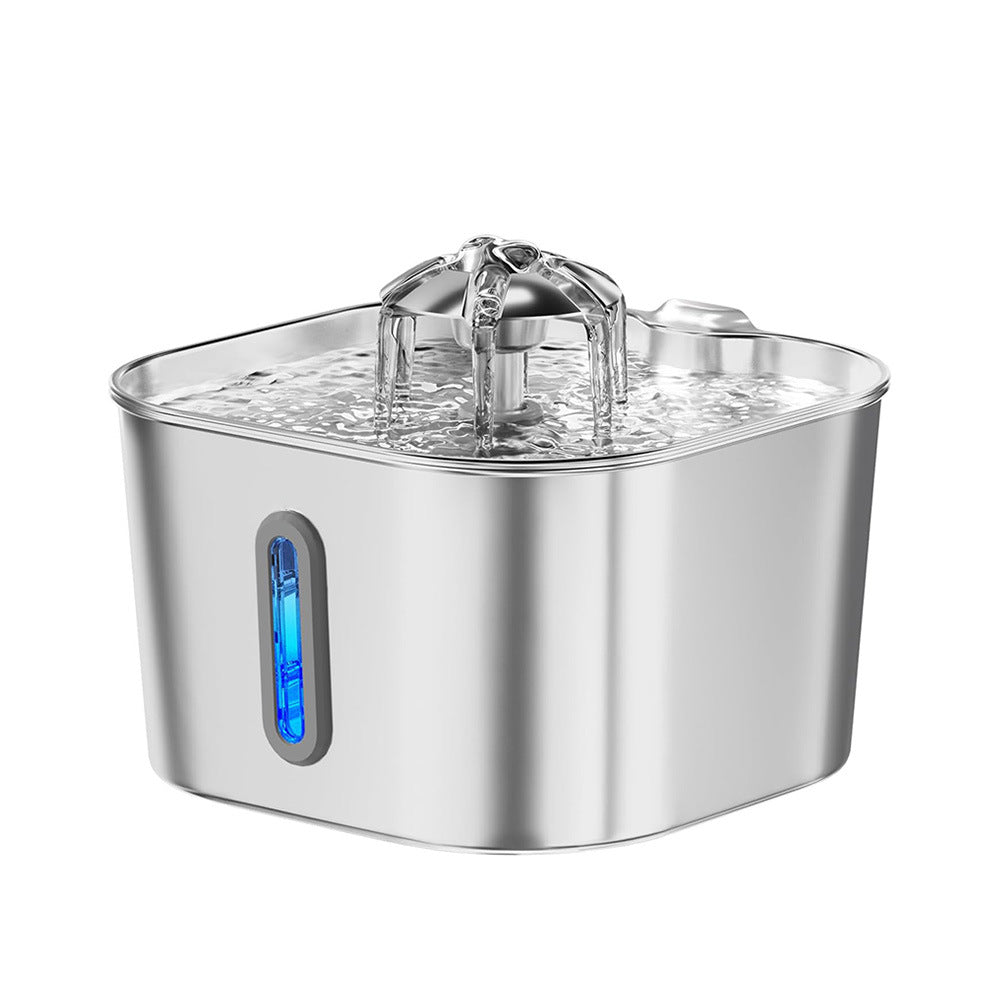 Stainless Steel Pet Water Dispenser with Filtration System