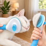 One-Touch Self-Cleaning Pet Grooming Brush