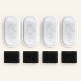 Pack of four replacement filters and pads