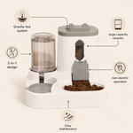 2-in-1 Gravity Pet Food & Water Dispenser