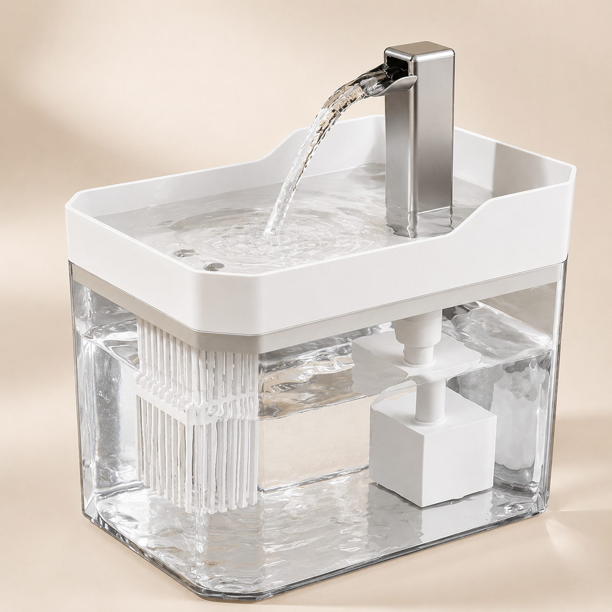 WhiskerFlow™ Automatic Filtered Cat Water Fountain