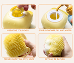 2-in-1 Pet Bath & Massage Brush