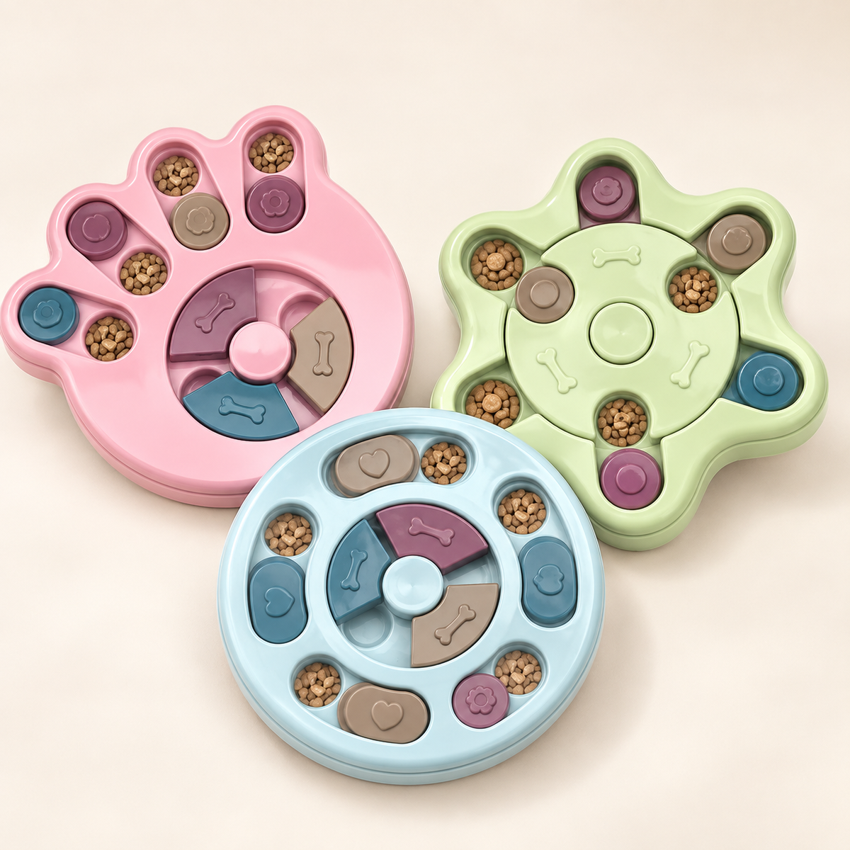 Interactive Puzzle Slow Feeder
