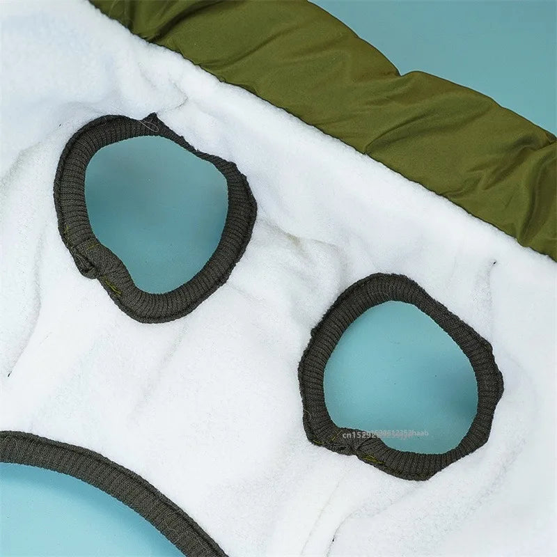 Waterproof Winter Dog Jacket with Harness