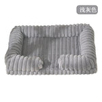 Corduroy Bolster Pet Bed