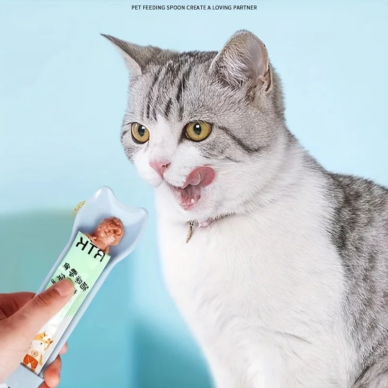 Lick Treat Squeeze Spoon for Cats
