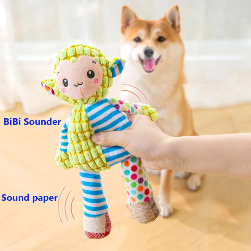 Interactive Squeaky Plush Puzzle Toy