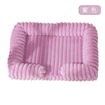 Corduroy Bolster Pet Bed