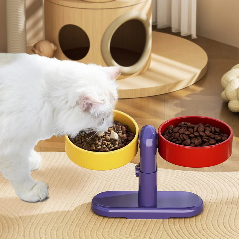 Height-Adjustable Tip-Resistant Pet Bowl