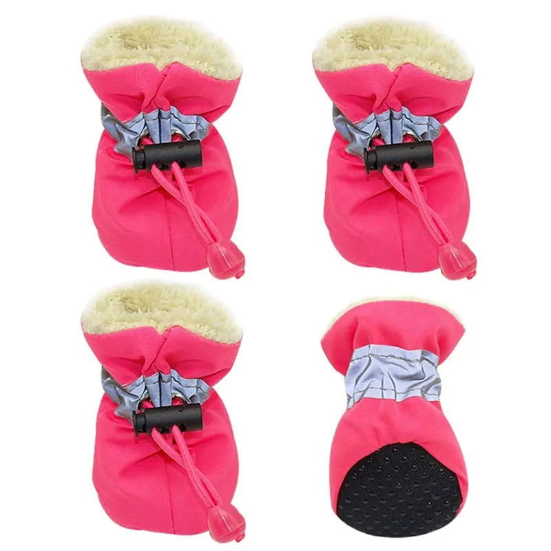 Cozy Non-Slip Puppy Boots (Set of 4)