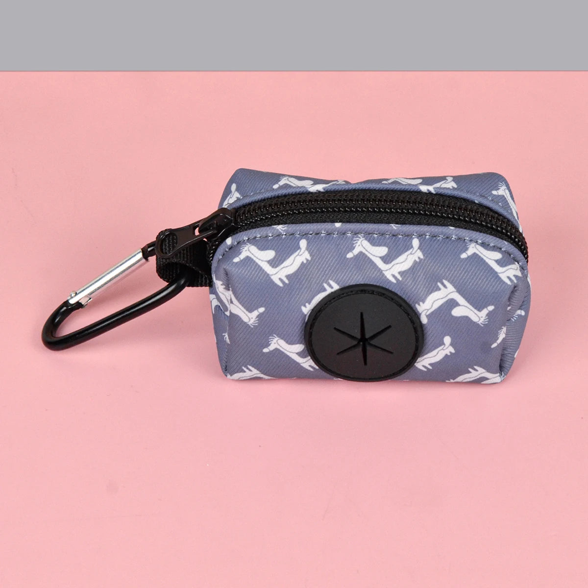 TidyTrot Dog Poo Bag Holder & Dispenser - Leash-Attached Waste Bag Pouch for Walks & Hikes