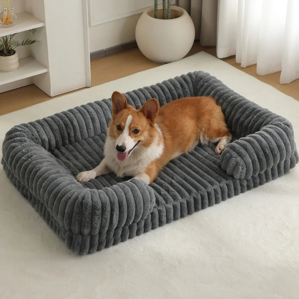 RidgeRest™ Corduroy Bolster Dog Bed