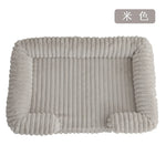Corduroy Bolster Pet Bed