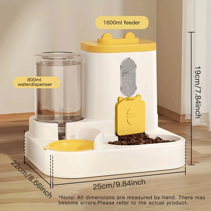 Large-Capacity Automatic Pet Feeder & Water Dispenser