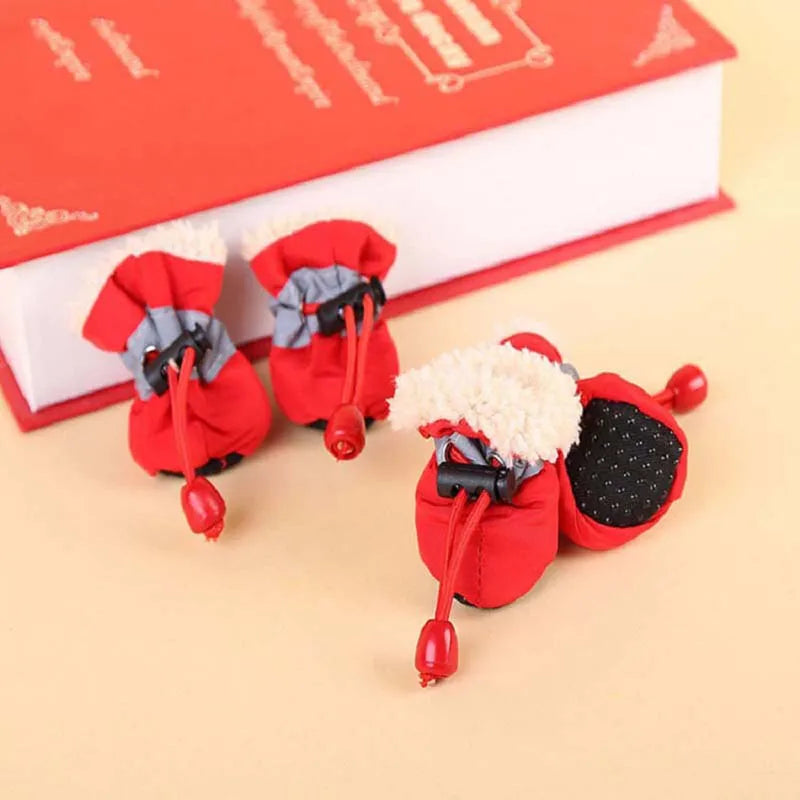 Cozy Non-Slip Puppy Boots (Set of 4)
