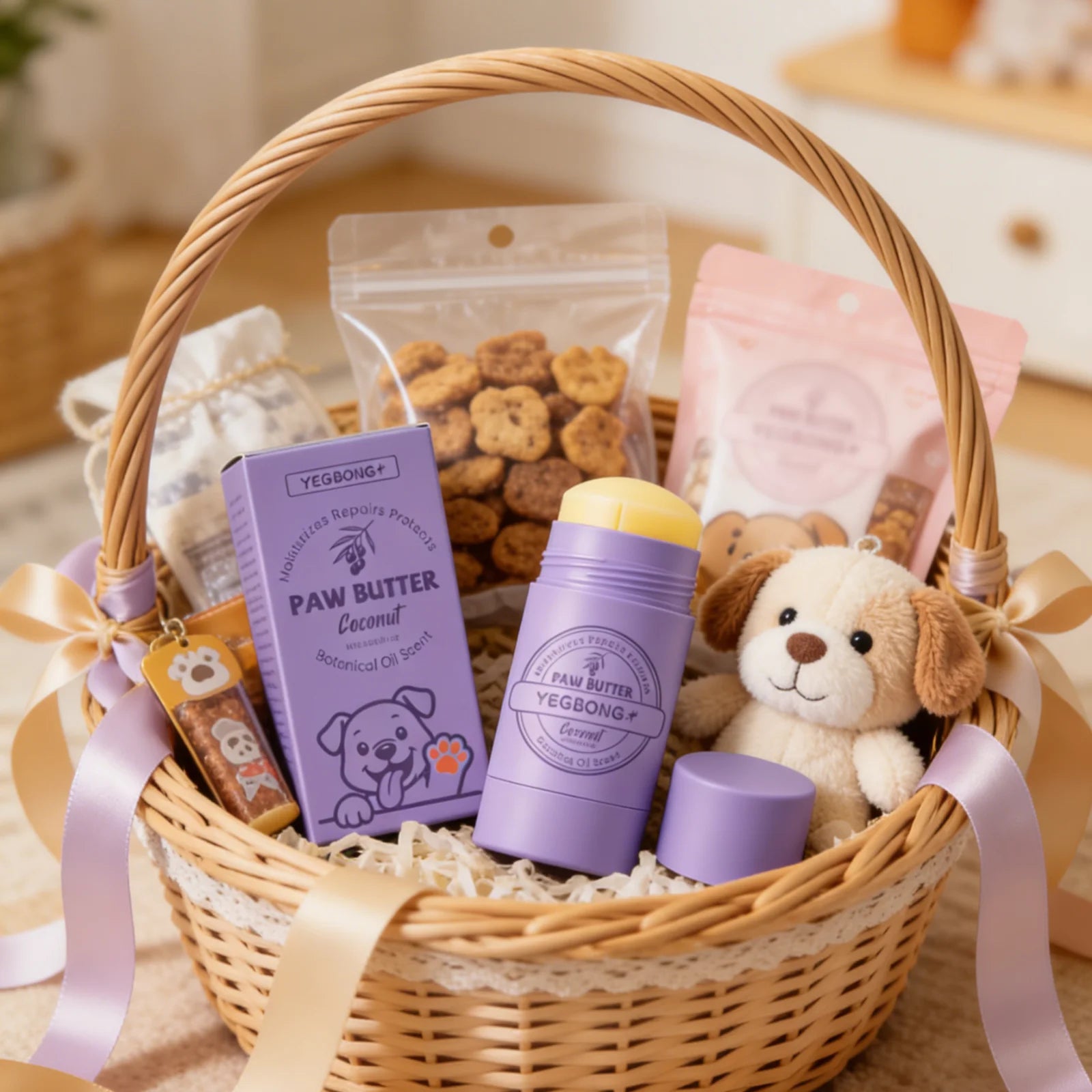 YEGBONG Paw Care Cream for Dogs Deep Moisturizing Improve Drying Not Slipping Coconut Oil Natural Ingredients Pet Paw Balm 30g