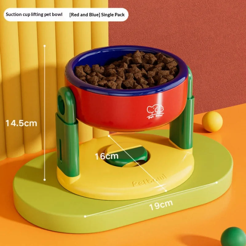 Height-Adjustable Tip-Resistant Pet Bowl