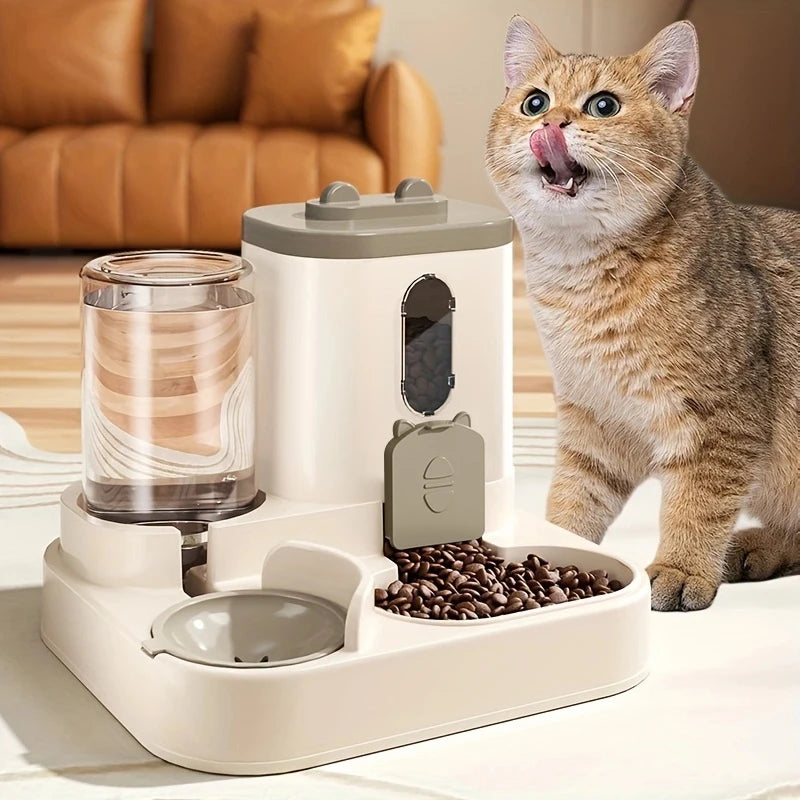 Large-Capacity Automatic Pet Feeder & Water Dispenser