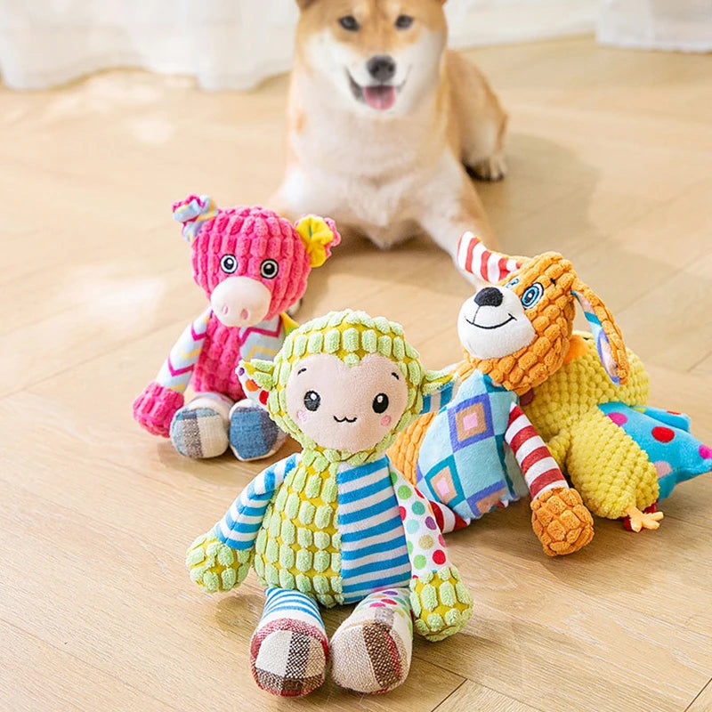 Interactive Squeaky Plush Puzzle Toy