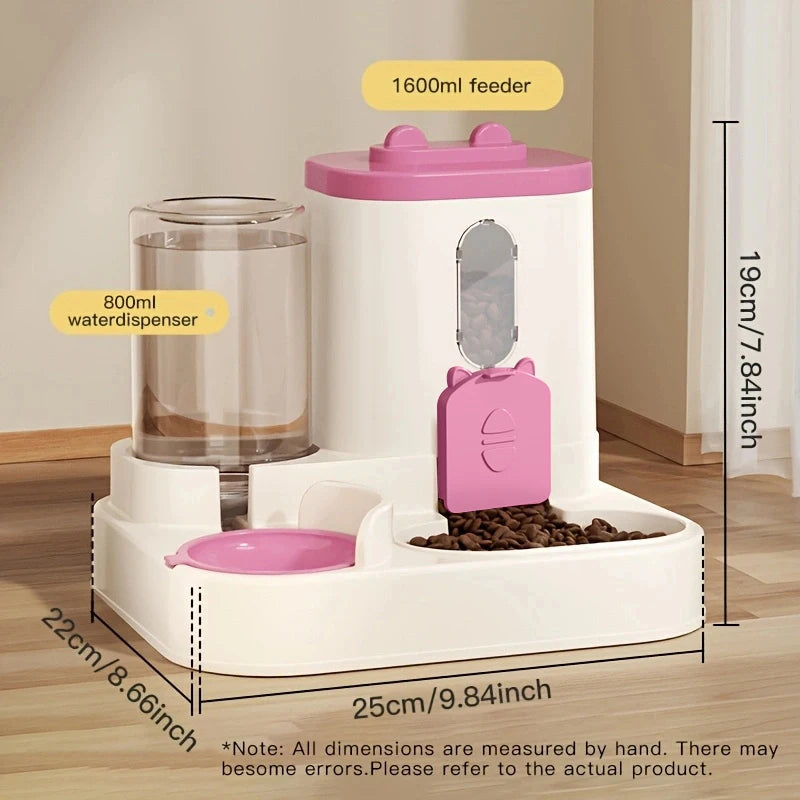 Large-Capacity Automatic Pet Feeder & Water Dispenser
