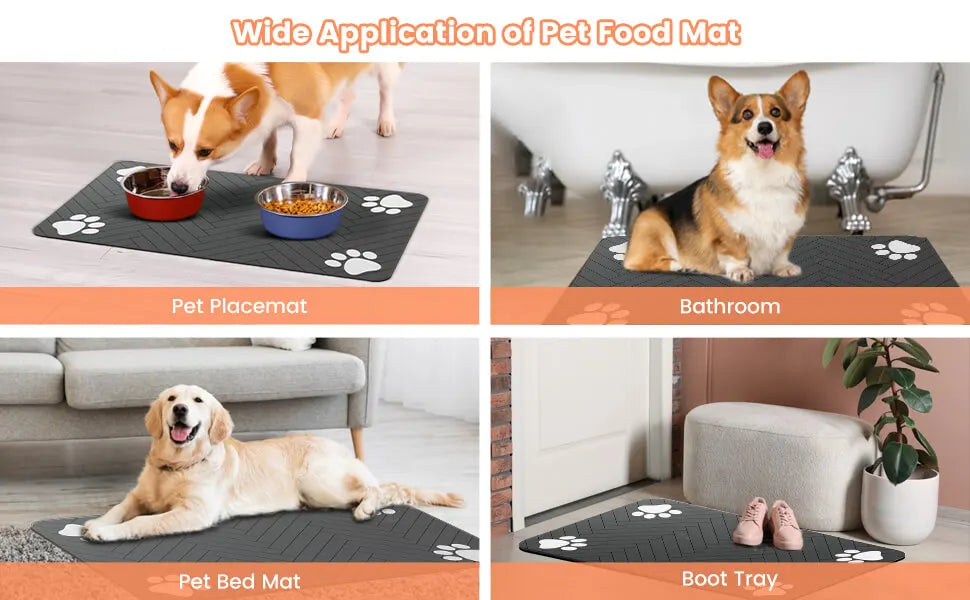 Absorbent Waterproof Pet Feeding Mat