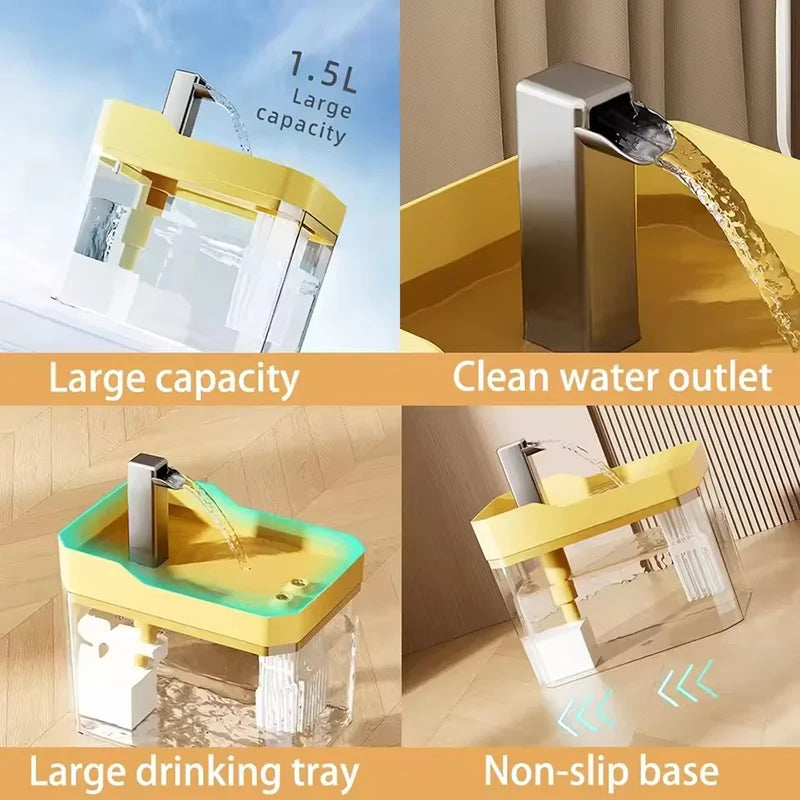WhiskerFlow™ Automatic Filtered Cat Water Fountain