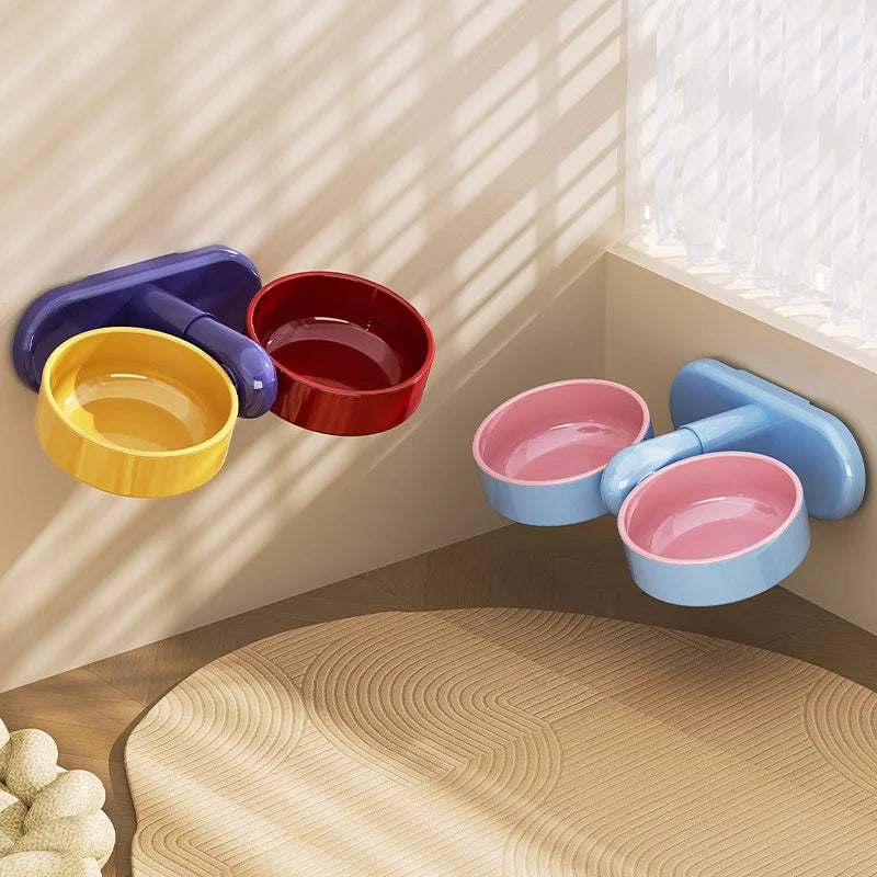 Height-Adjustable Tip-Resistant Pet Bowl