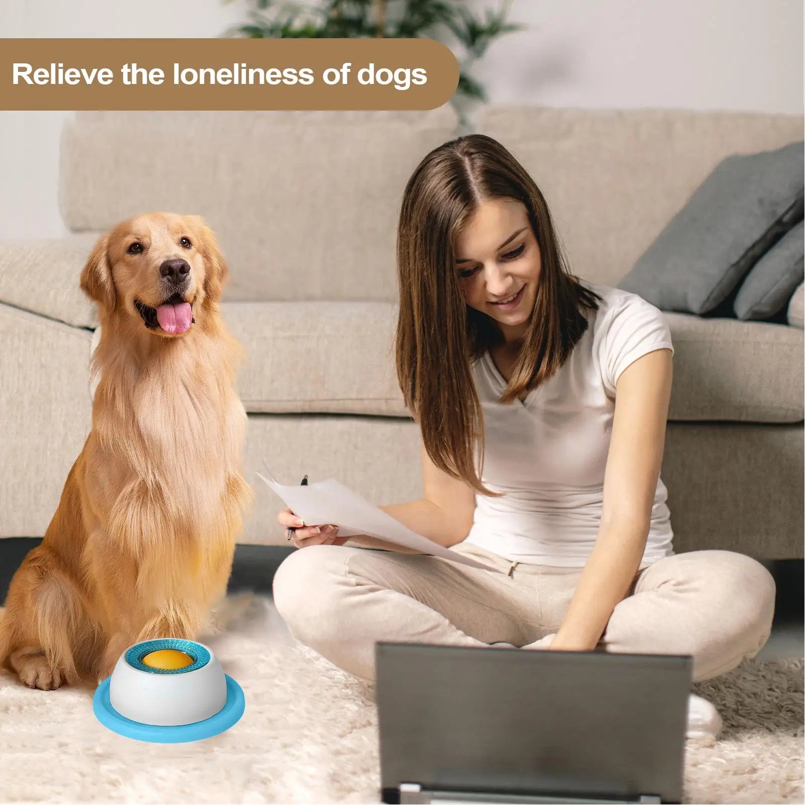 Slow-Feed Puzzle Bowl for Dogs