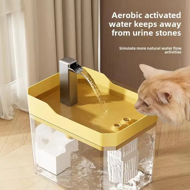 WhiskerFlow™ Automatic Filtered Cat Water Fountain