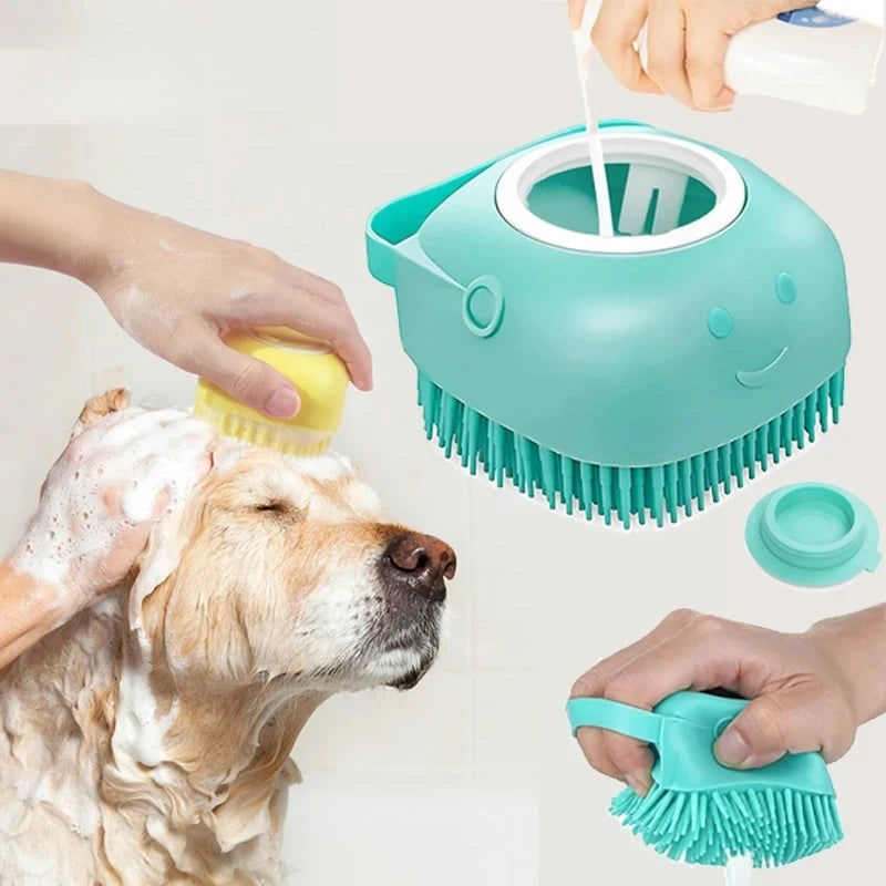 SudsBuddy™ Silicone Bath Brush with Shampoo Dispenser