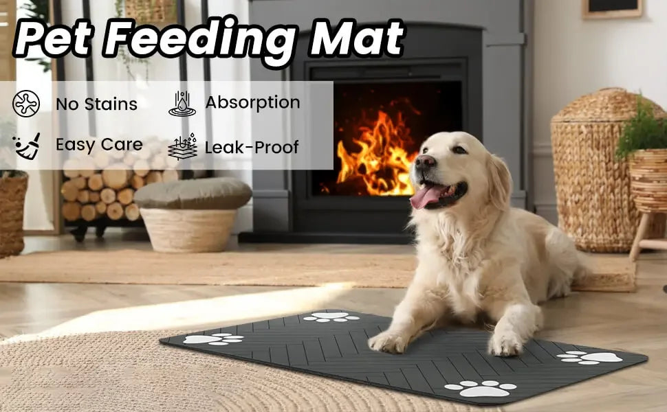 Absorbent Waterproof Pet Feeding Mat