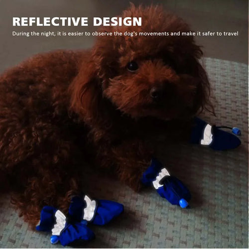 Cozy Non-Slip Puppy Boots (Set of 4)