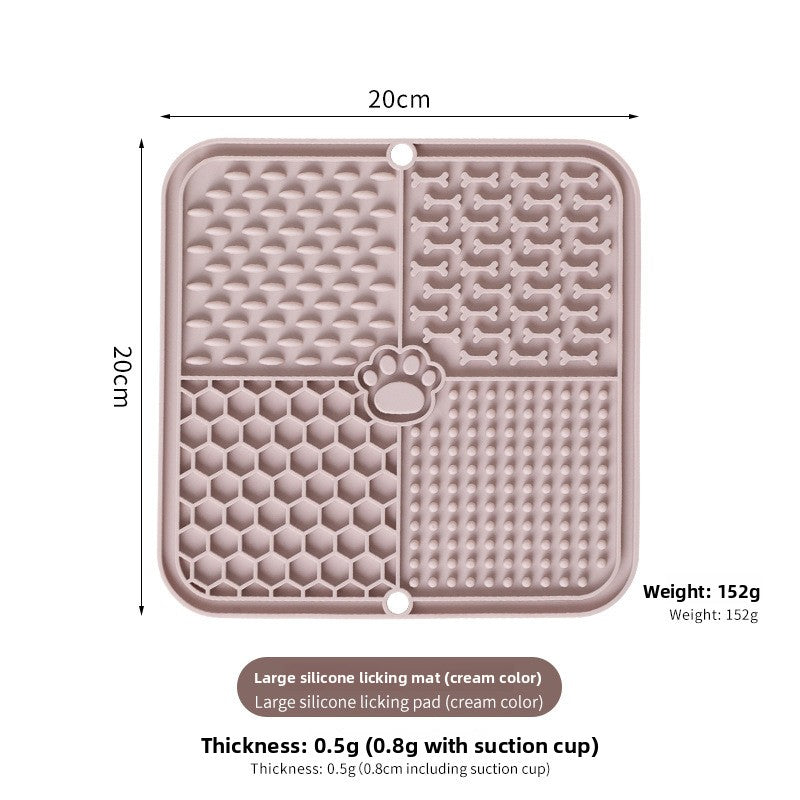 Silicone Slow Feeder Mat for Cats and Dogs